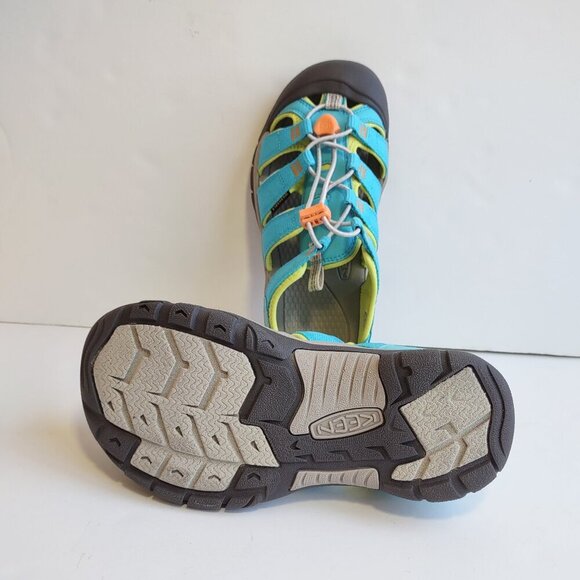 KEEN Newport Boundless Sandal Waterproof Blue/Green Youth Size 3 Outdoor/Hiking - Picture 11 of 12